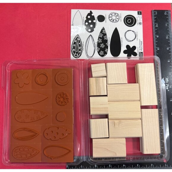 UNMOUNTED Stampin Up! Pick A Petal Two-Step Stamp Set of 11 - Picture 2 of 2